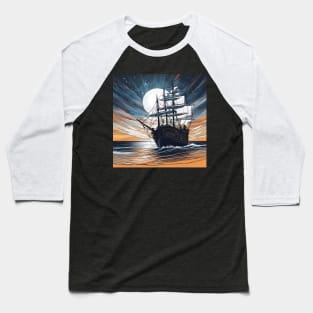 Nocturnal Voyage Baseball T-Shirt